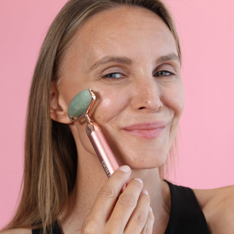 Jade Vibrating Lift & Contour Beauty Roller - Skin Gym