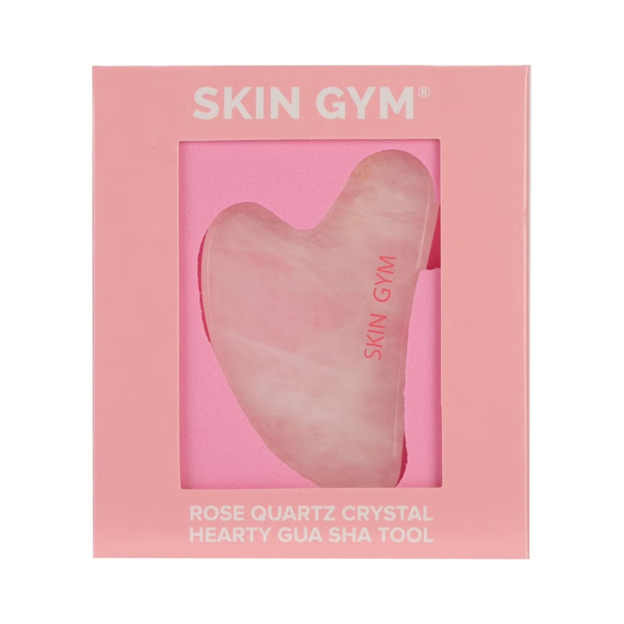 Rose Quartz Crystal Sculpty Heart Gua Sha Tool