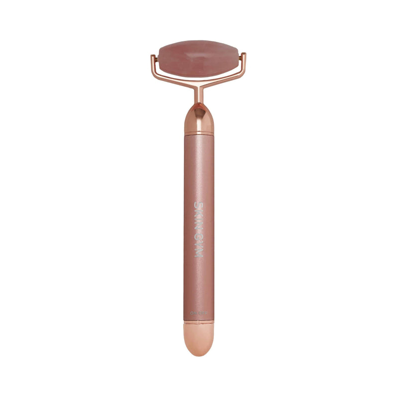Rose Quartz Vibrating Lift & Contour Beauty Roller - Skin Gym
